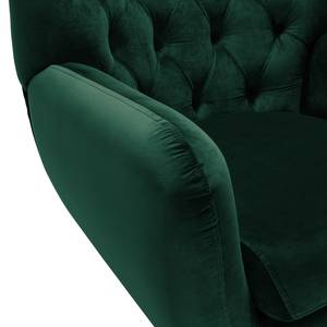 Fauteuil Lowen I fluweel - Velours Ravi: Antiek groen