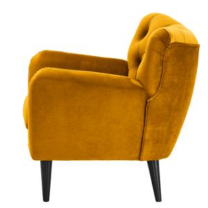 Fauteuil Lowen I fluweel - Velours Ravi: Mosterdgeel