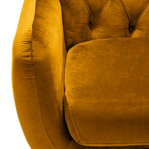 Fauteuil Lowen I fluweel - Velours Ravi: Mosterdgeel