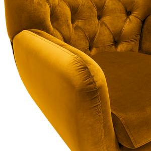 Fauteuil Lowen I fluweel - Velours Ravi: Mosterdgeel