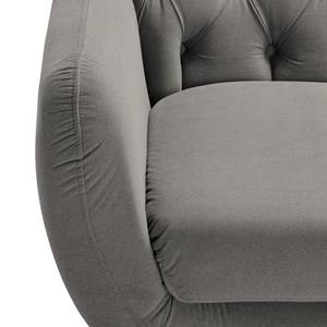 Canapé Lowen I (2-3 places) Velours - Microfibre Sela: Gris