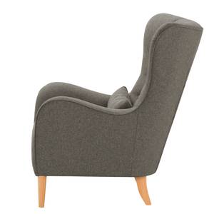 Fauteuil Leke I Tissu - Tissu Voer: Gris foncé