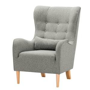 Fauteuil Leke I geweven stof - Geweven stof Voer: Grijs