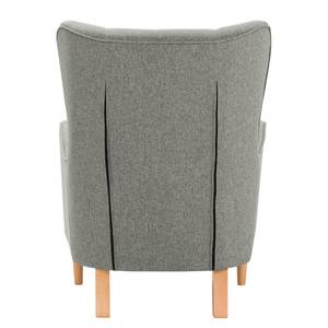 Fauteuil Leke I geweven stof - Geweven stof Voer: Grijs