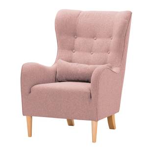 Fauteuil Leke I geweven stof - Geweven stof Voer: Roza