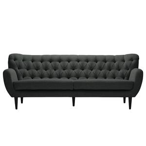 Sofa Lowen I (2,5-Sitzer) Microfaser - Webstoff Nere: Schwarz