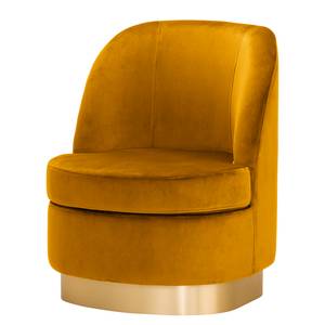 Fauteuil Chanly fluweel - Velours Ravi: Mosterdgeel