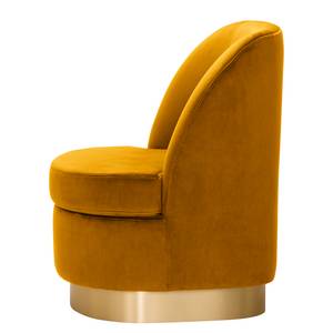 Fauteuil Chanly Velours - Velours Ravi: Jaune moutarde