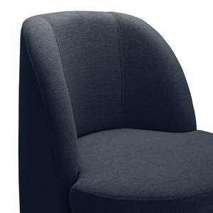 Fauteuil Chanly Velours - Tissu Nere: Bleu marine