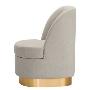 Fauteuil Chanly Velours - Tissu Nere: Gris clair