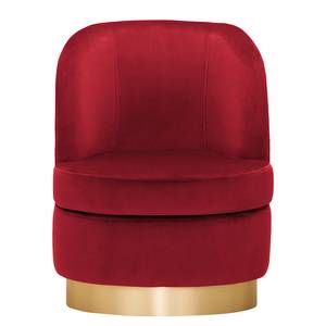 Fauteuil Chanly Velours - Velours Ravi: Rouge