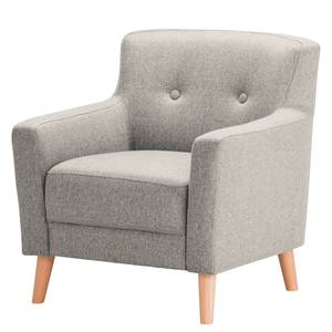 Fauteuil Bette I geweven stof - Grijs