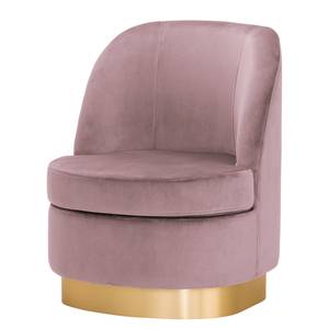 Fauteuil Chanly fluweel - Velours Ravi: Mauve