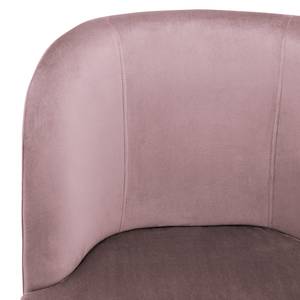 Fauteuil Chanly fluweel - Velours Ravi: Mauve