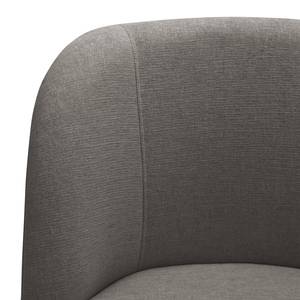 Fauteuil Chanly fluweel - Geweven stof Nere: Grijs