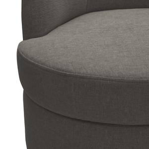 Fauteuil Chanly fluweel - Geweven stof Nere: Grijs