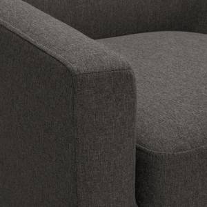 Fauteuil Bette I geweven stof - Zwart