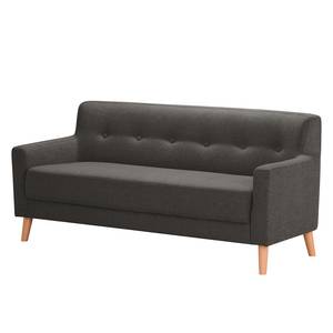 Sofa Bette I (3-Sitzer) Webstoff - Schwarz