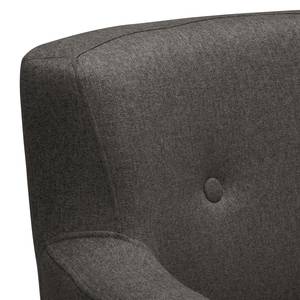 Sofa Bette I (3-Sitzer) Webstoff - Schwarz