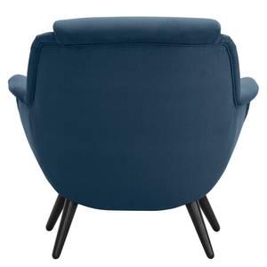 Fauteuil Saku geweven stof - Microvezel Sela: Briljant blauw