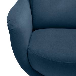 Fauteuil Saku geweven stof - Microvezel Sela: Briljant blauw