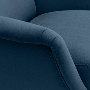 Fauteuil Saku geweven stof - Microvezel Sela: Briljant blauw