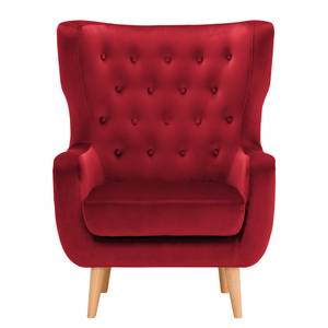 Fauteuil Boyka I fluweel - Velours Ravi: Rood