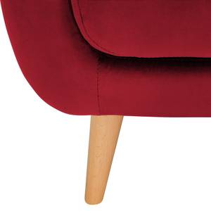 Fauteuil Boyka I fluweel - Velours Ravi: Rood