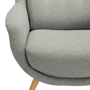 Fauteuil Saku geweven stof - Geweven stof Voer: Grijs