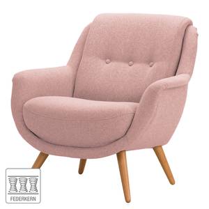 Fauteuil Saku geweven stof - Geweven stof Voer: Roza