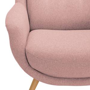 Fauteuil Saku geweven stof - Geweven stof Voer: Roza