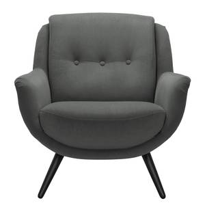 Fauteuil Saku Tissu - Microfibre Sela: Gris foncé