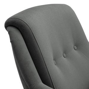 Fauteuil Saku Tissu - Microfibre Sela: Gris foncé