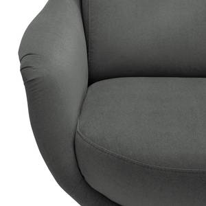 Fauteuil Saku Tissu - Microfibre Sela: Gris foncé