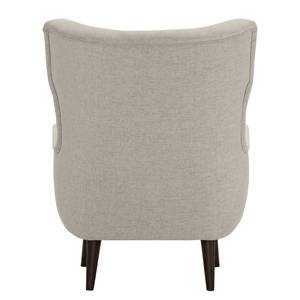 Fauteuil Boyka I Velours - Tissu Nere: Gris clair