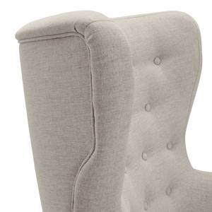 Fauteuil Boyka I Velours - Tissu Nere: Gris clair