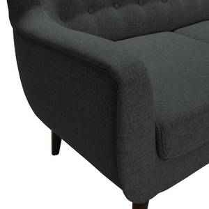 Sofa Boyka I (2-Sitzer) Webstoff Nere: Schwarz