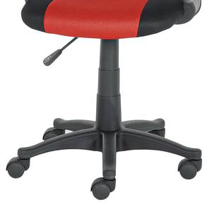 Bureaustoel Kait mesh/nylon - rood/zwart