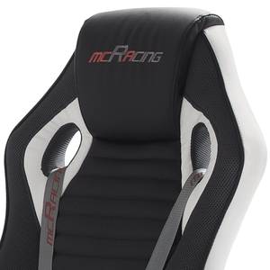 Sedia gaming Emra Similpelle / Nylon - Bianco / Nero