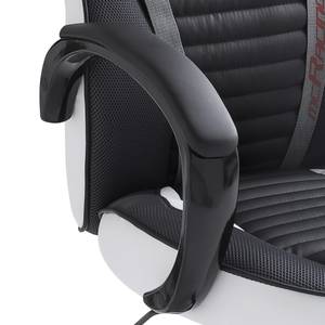 Gaming Chair Emra Kunstleder / Nylon - Weiß / Schwarz