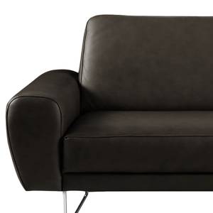 Sofa Kerman  (3-Sitzer) Echtleder - Schwarz