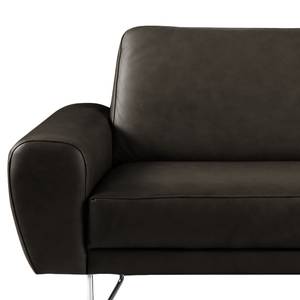 Sofa Kerman  (2-Sitzer) Echtleder - Schwarz