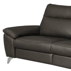 Sofa Kimball  (2,5 -Sitzer) Echtleder - Dunkelgrau - Keine Funktion