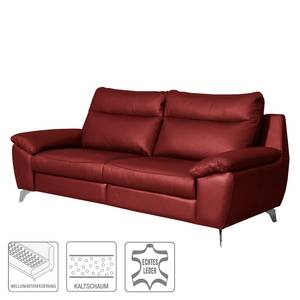 Sofa Kimball  (2,5 -Sitzer) Echtleder - Rot - Keine Funktion