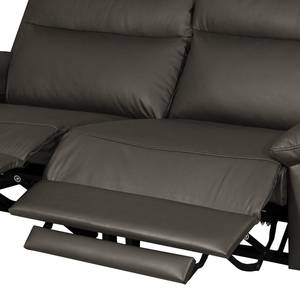 Sofa Kimball  (2,5 -Sitzer) Echtleder - Dunkelgrau - Relaxfunktion