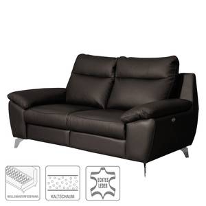 Sofa Kimball  (2 -Sitzer) Echtleder - Dunkelbraun - Relaxfunktion