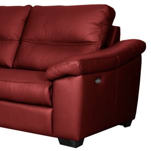 Sofa Lamexa I (2 -Sitzer) Echtleder - Rot - Relaxfunktion