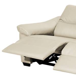 Sofa Lamexa I (2 -Sitzer) Echtleder - Creme - Relaxfunktion