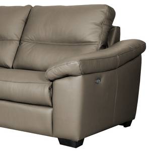 Sofa Lamexa I (2 -Sitzer) Echtleder - Taupe - Relaxfunktion