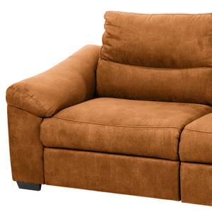 Sofa Lamexa II  (2,5 -Sitzer) Microfaser - Cognac - Relaxfunktion